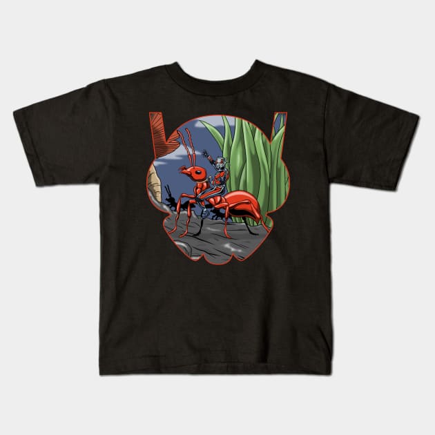 Scott Lang Crossing The Back Yard Kids T-Shirt by Eman